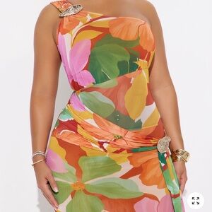 Fashion Nova Mesh Maxi Dress